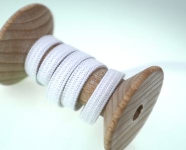 1m Gummiband 5mm weiß, auch für Mundschutz